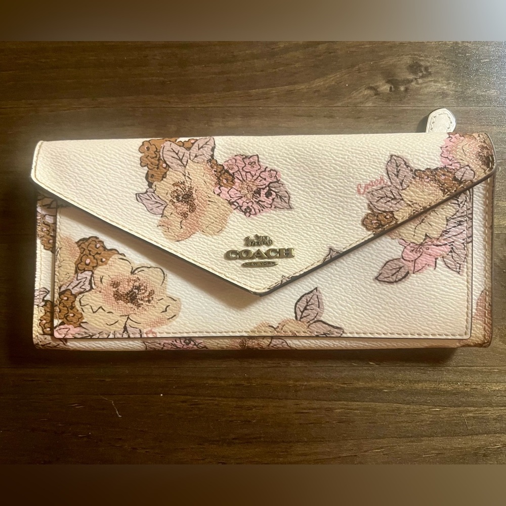 Authentic Coach Lambskin Long Wallet